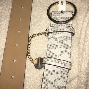 White Micheal Kors belt